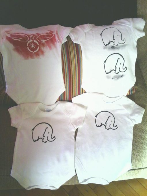 Elephant Onesie - White - Image 2