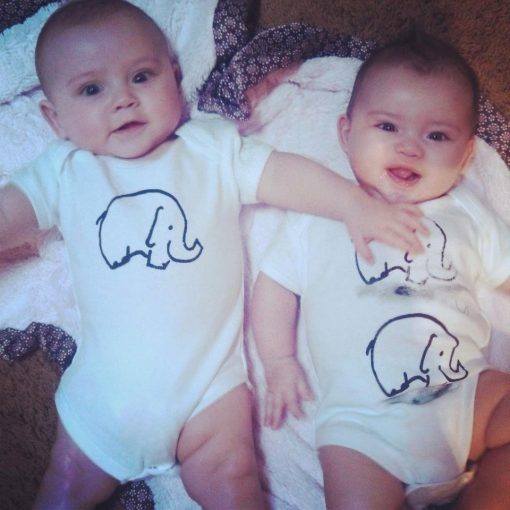 Elephant Onesie - White - Image 7