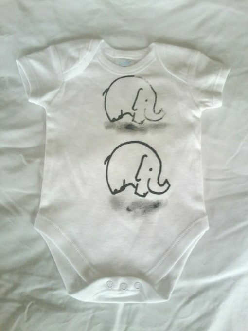 Elephant Onesie - White - Image 3