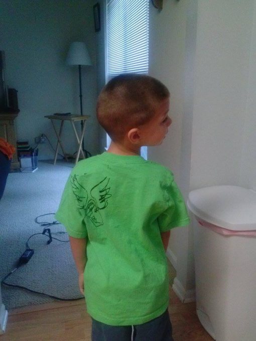 Love Bird Toddler T-Shirt in Green - Image 2