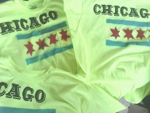Limited Edition Chicago Loves Me T-Shirts Neon